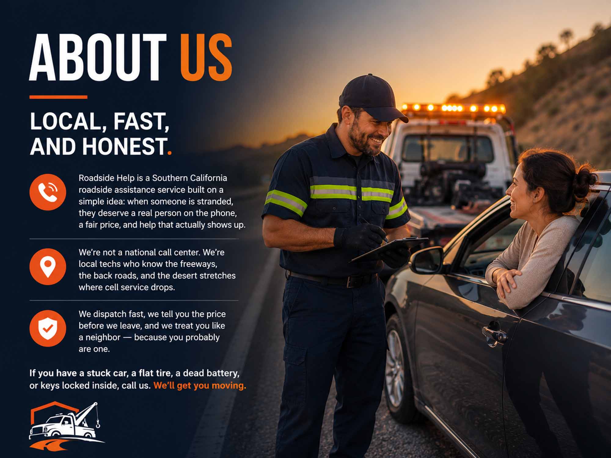 Our roadside assistance team